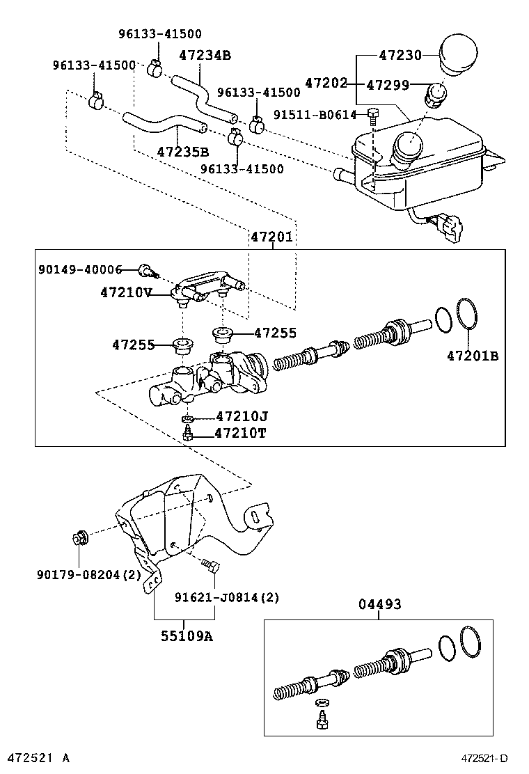  DYNA |  BRAKE MASTER CYLINDER