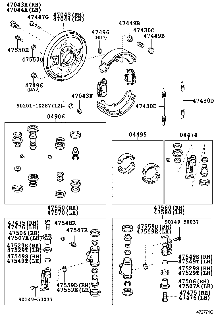 DYNA | REAR DRUM BRAKE WHEEL CYLINDER BACKING PLATE