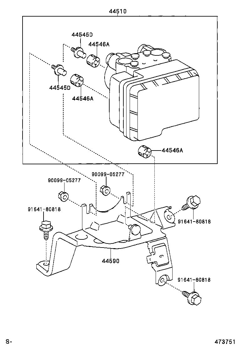  PICNIC AVENSIS VERSO |  BRAKE TUBE CLAMP