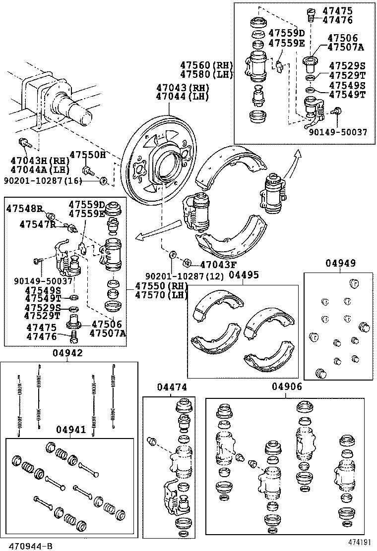  COASTER |  REAR DRUM BRAKE WHEEL CYLINDER BACKING PLATE