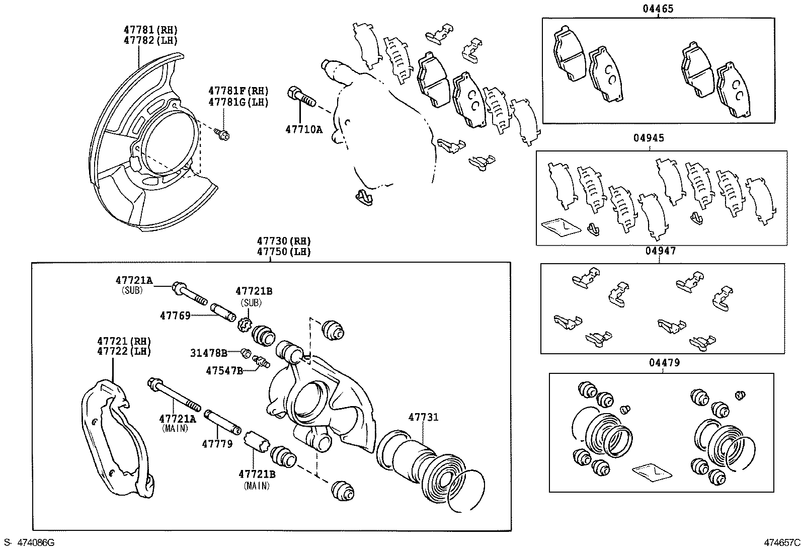 HILUX | FRONT DISC BRAKE CALIPER DUST COVER