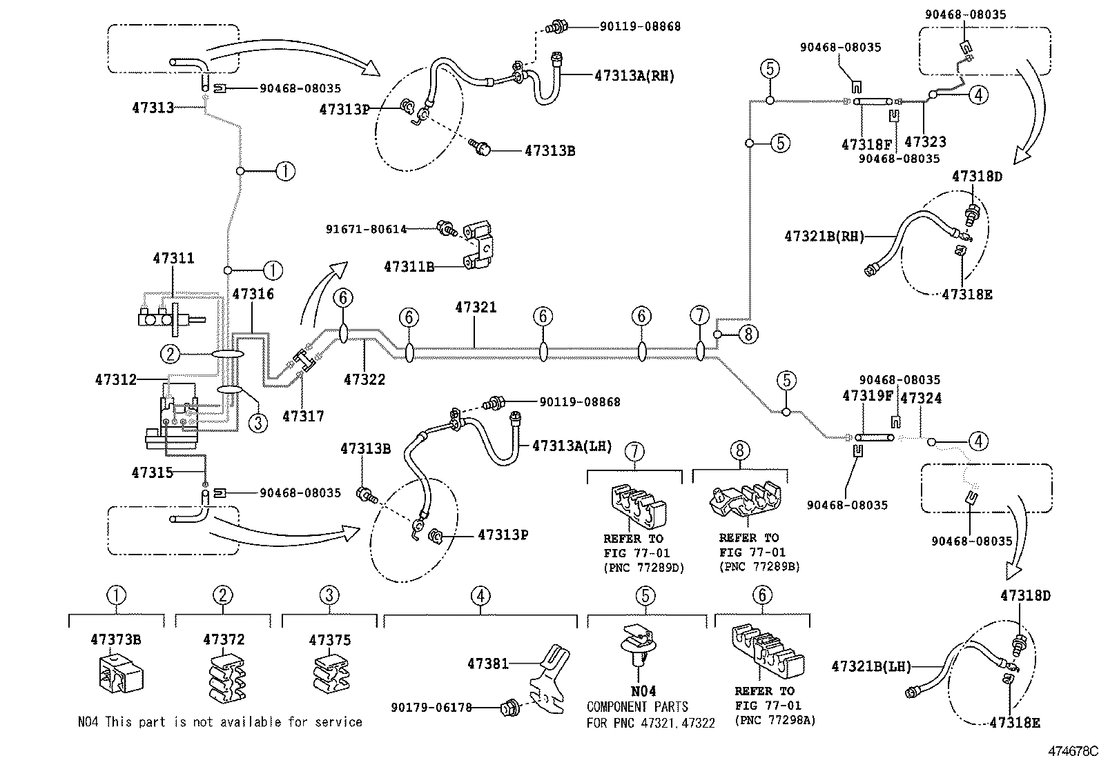  YARIS JPP |  BRAKE TUBE CLAMP