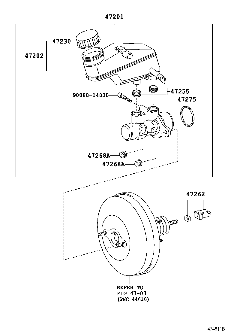  YARIS FRP |  BRAKE MASTER CYLINDER