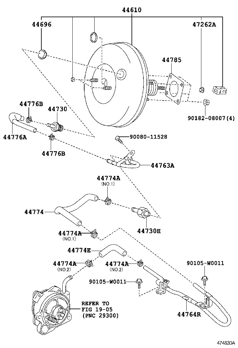  YARIS FRP |  BRAKE BOOSTER VACUUM TUBE