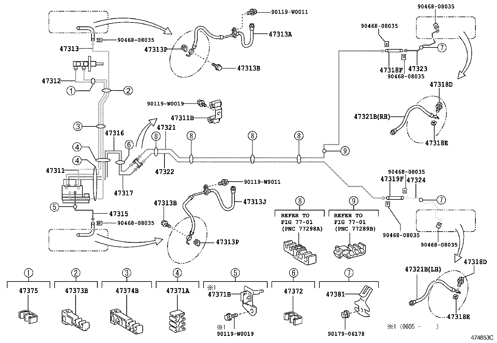  YARIS FRP |  BRAKE TUBE CLAMP