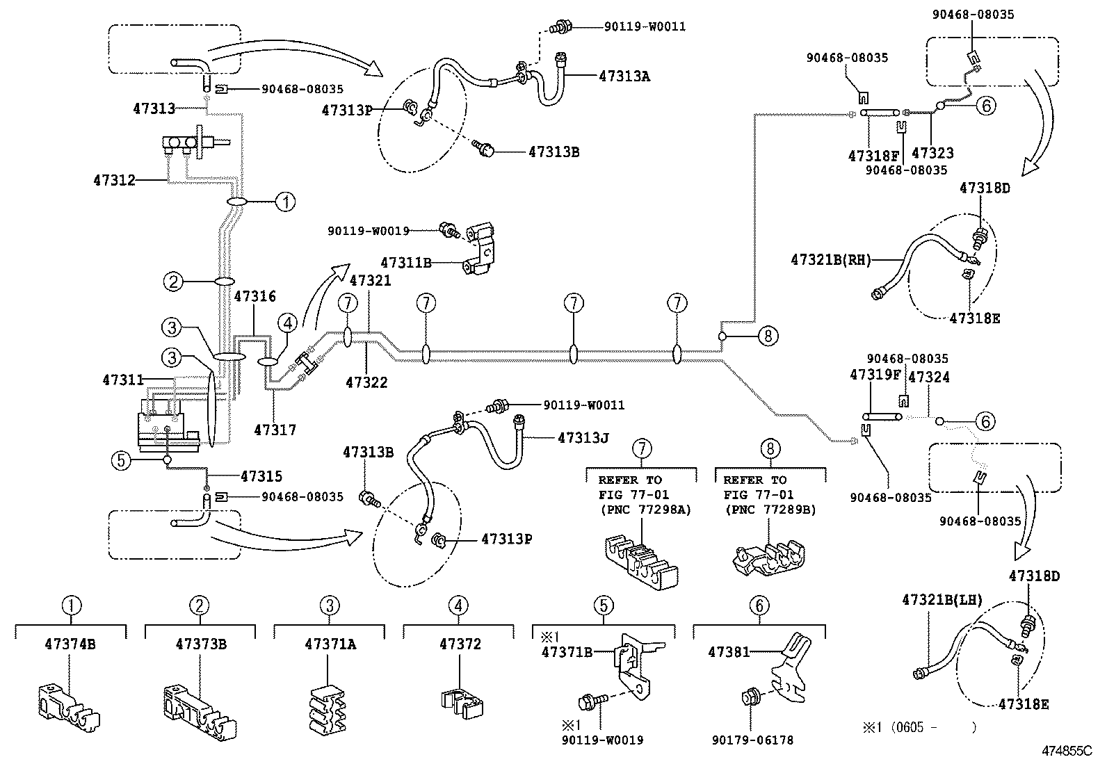  YARIS FRP |  BRAKE TUBE CLAMP
