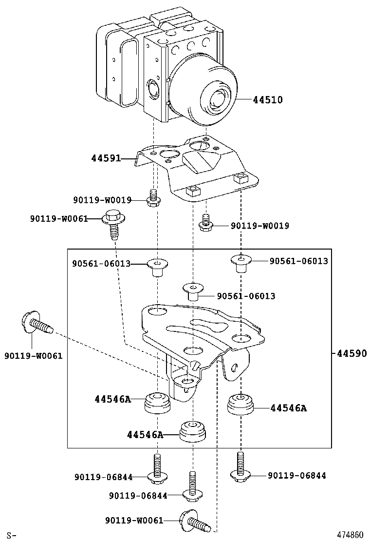  YARIS FRP |  BRAKE TUBE CLAMP