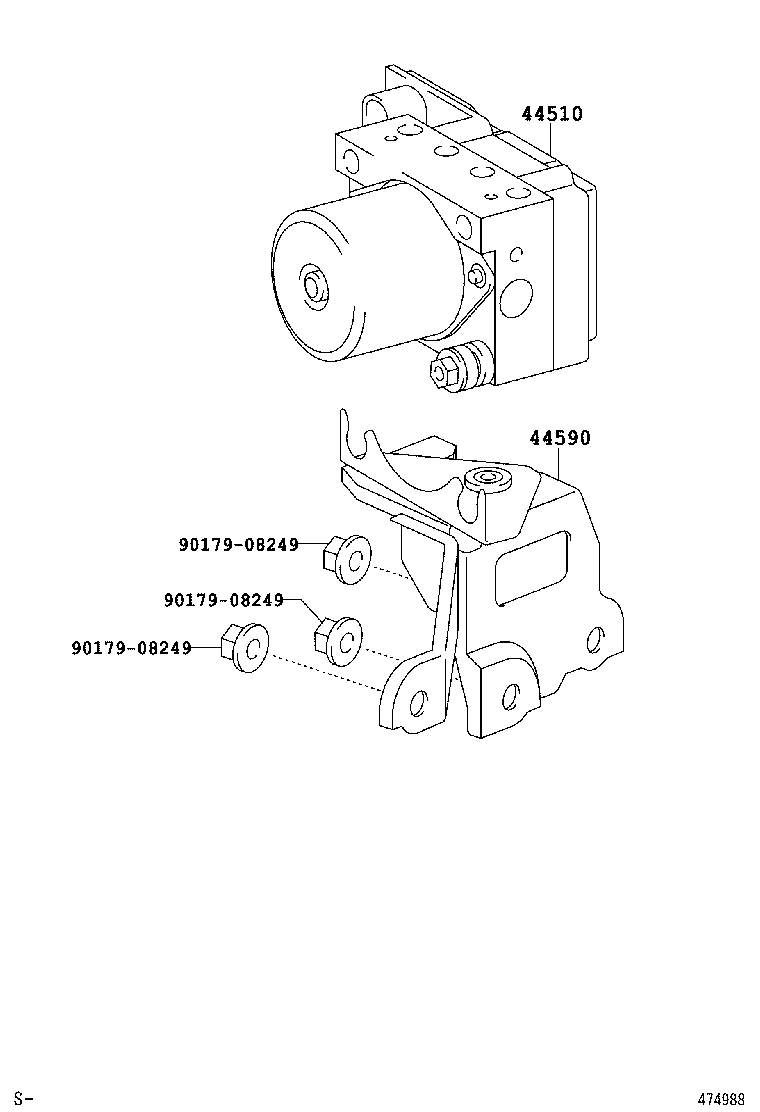  PREVIA TARAGO |  BRAKE TUBE CLAMP