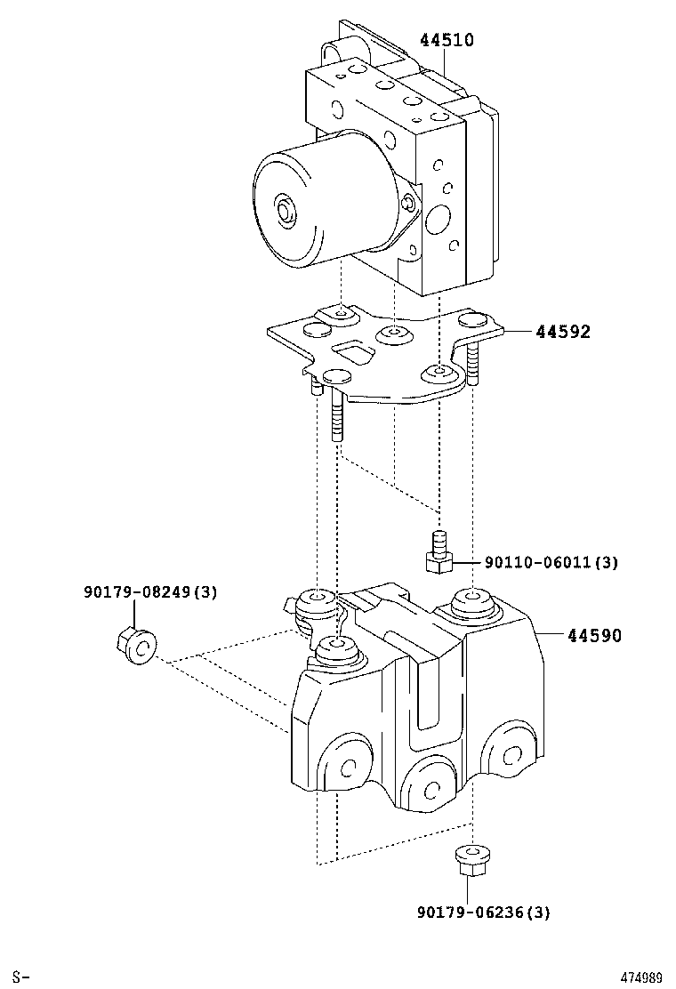  PREVIA TARAGO |  BRAKE TUBE CLAMP