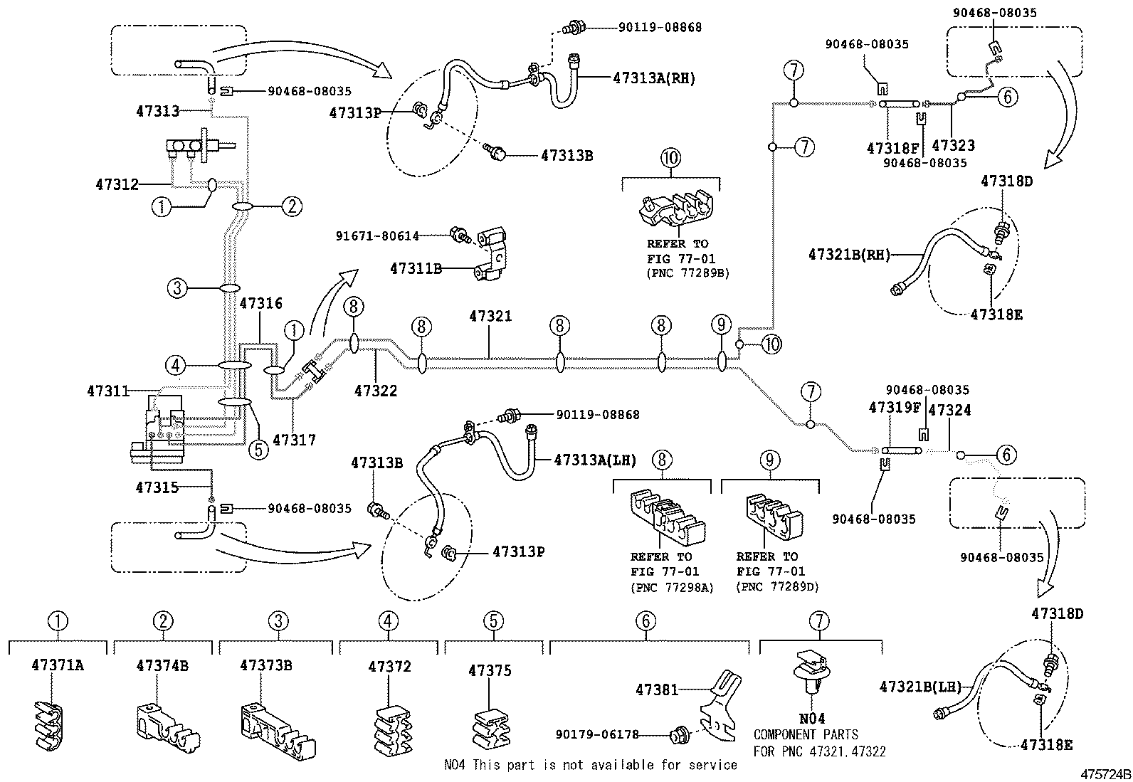  YARIS JPP |  BRAKE TUBE CLAMP