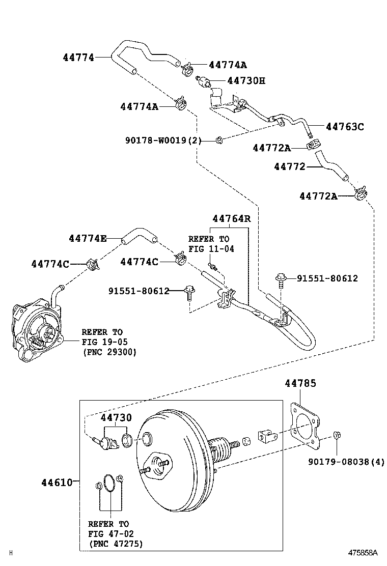  AURIS HYBRID UKP |  BRAKE BOOSTER VACUUM TUBE
