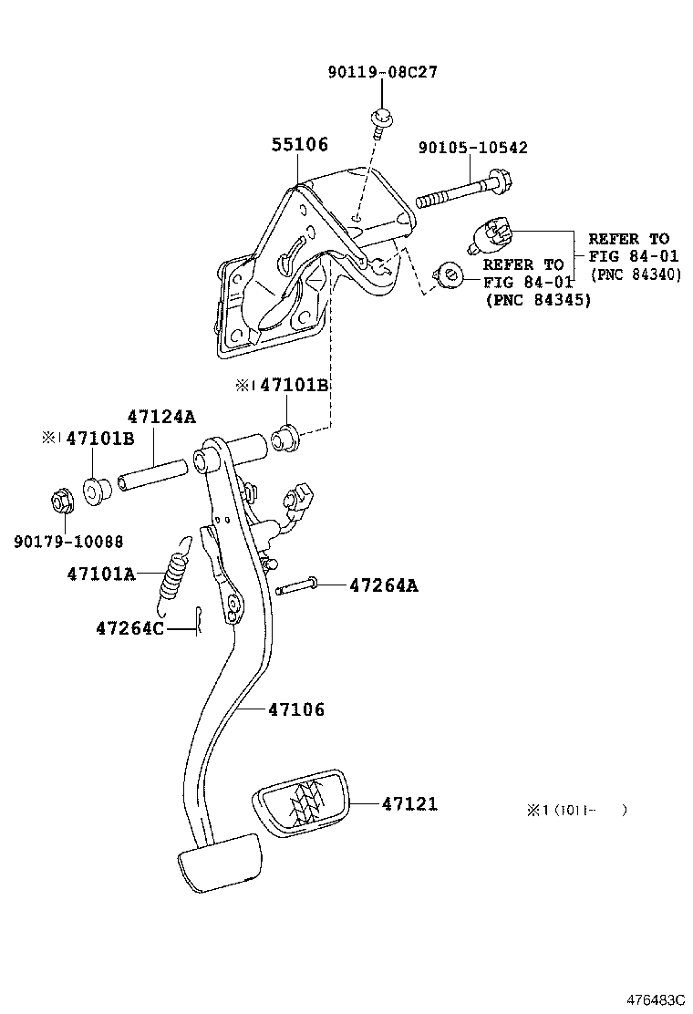  HILUX |  BRAKE PEDAL BRACKET