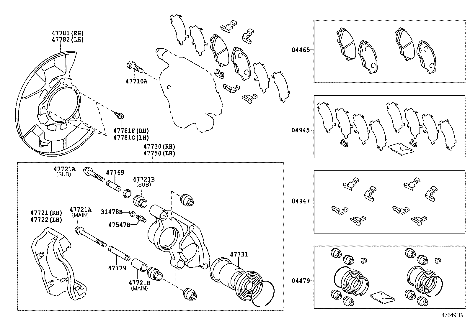HILUX | FRONT DISC BRAKE CALIPER DUST COVER