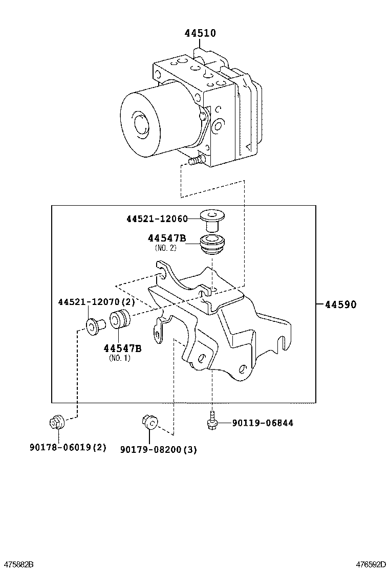  AVENSIS |  BRAKE TUBE CLAMP
