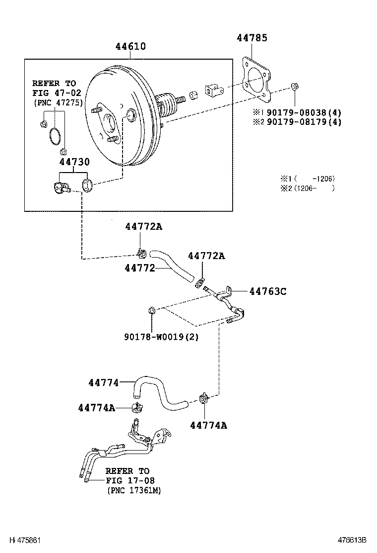  AVENSIS |  BRAKE BOOSTER VACUUM TUBE