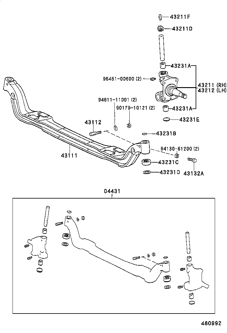  DYNA 150 |  FRONT AXLE ARM STEERING KNUCKLE