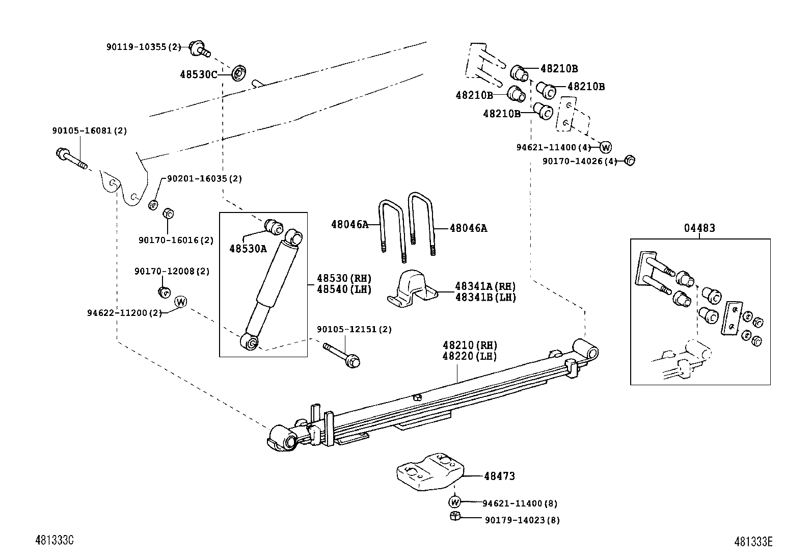  DYNA |  REAR SPRING SHOCK ABSORBER