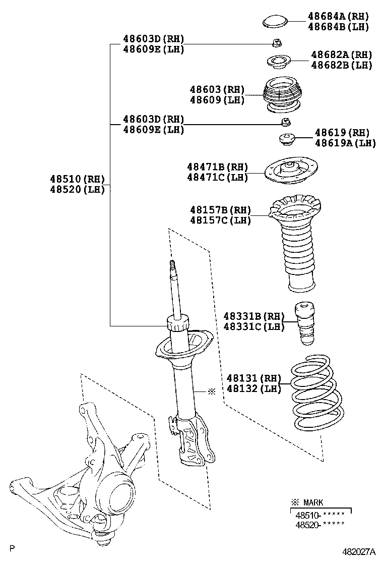  YARIS JPP |  FRONT SPRING SHOCK ABSORBER