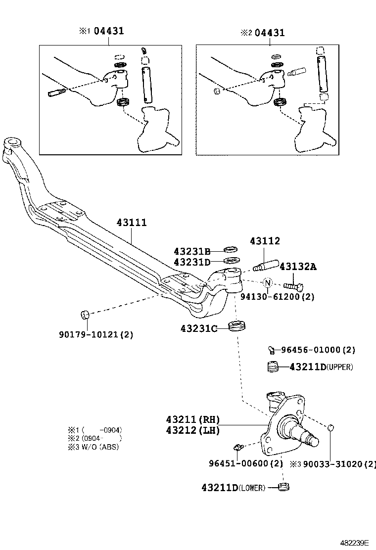  DYNA |  FRONT AXLE ARM STEERING KNUCKLE