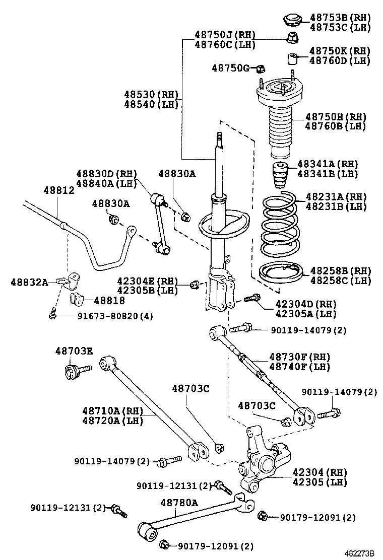  CAMRY |  REAR SPRING SHOCK ABSORBER