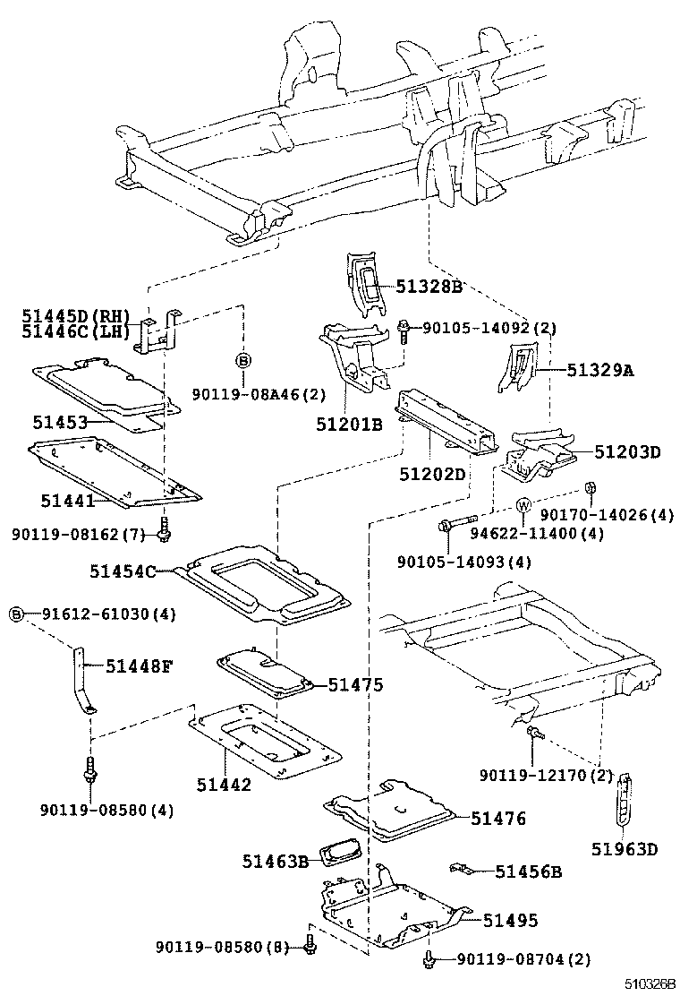  COASTER |  SUSPENSION CROSSMEMBER UNDER COVER