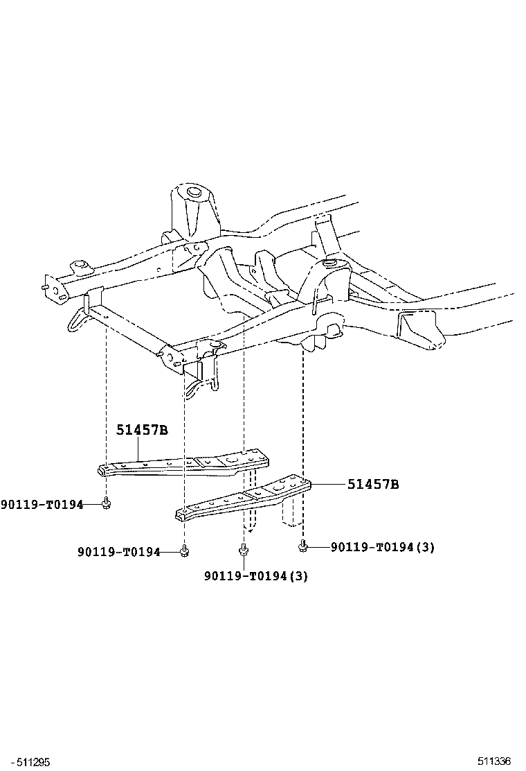  HILUX |  SUSPENSION CROSSMEMBER UNDER COVER