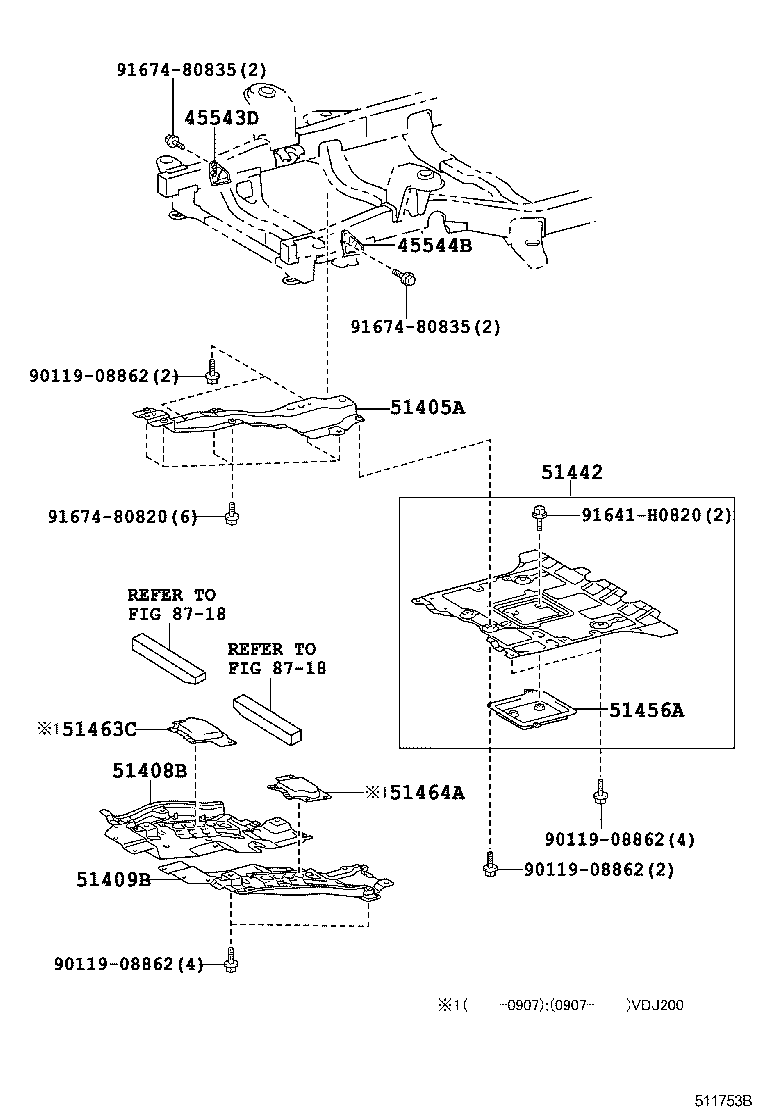  LAND CRUISER 200 202 |  SUSPENSION CROSSMEMBER UNDER COVER