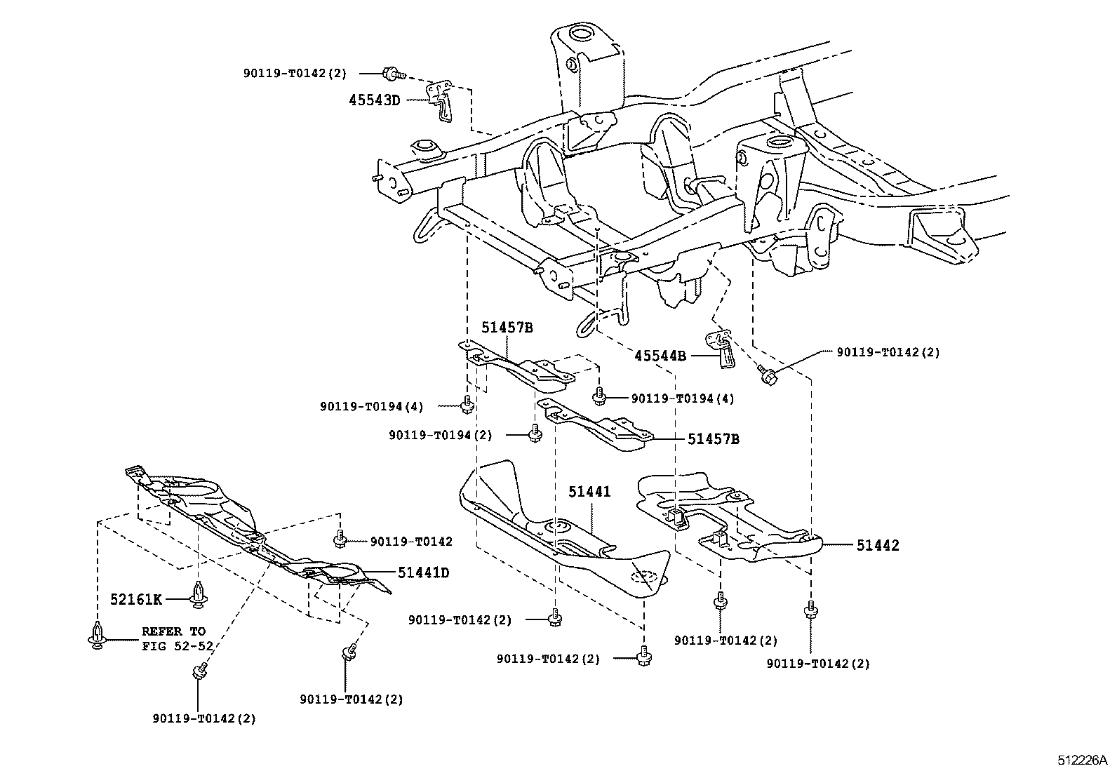  HILUX |  SUSPENSION CROSSMEMBER UNDER COVER
