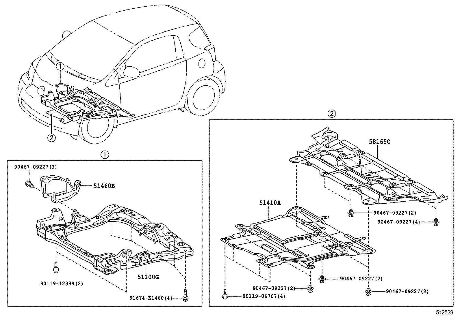  IQ EV |  SUSPENSION CROSSMEMBER UNDER COVER