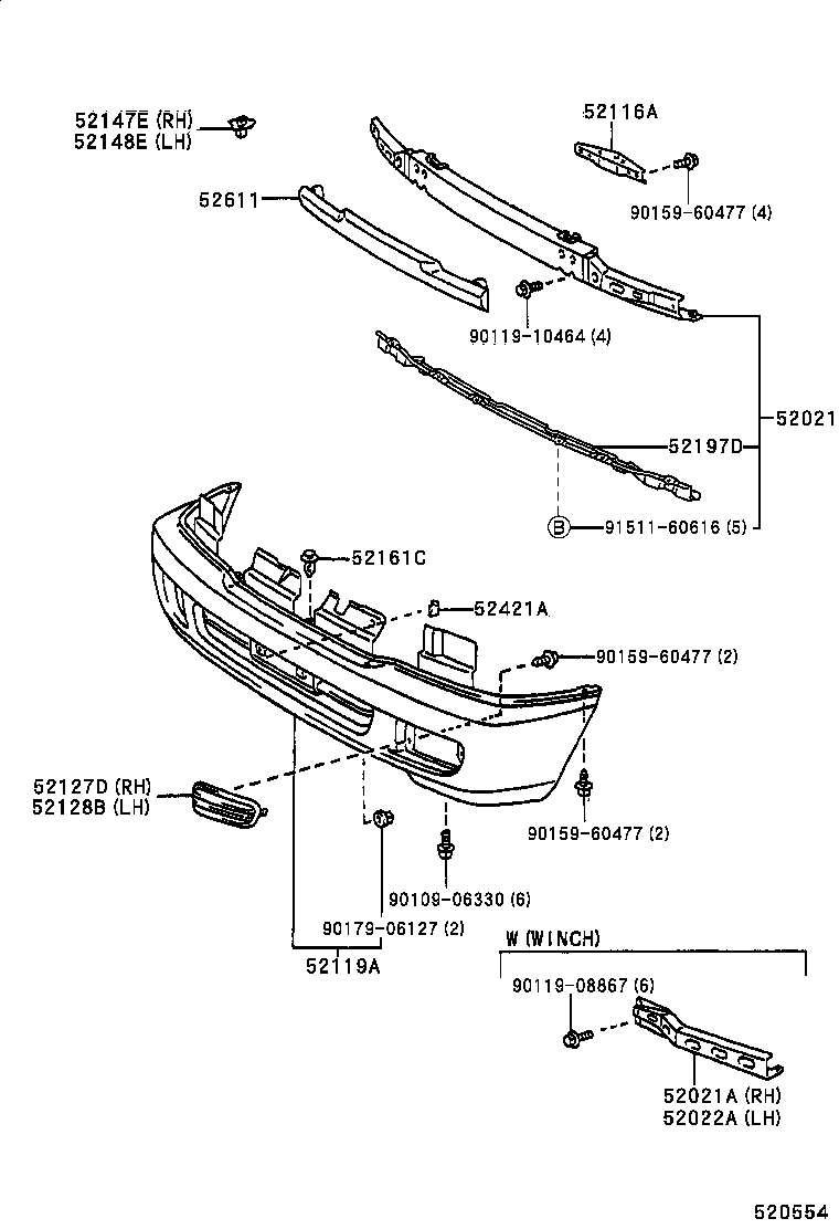  LAND CRUISER 100 |  FRONT BUMPER BUMPER STAY