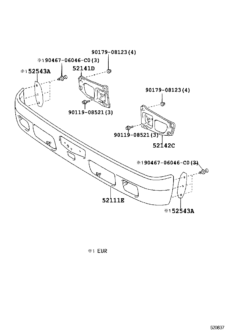  DYNA |  FRONT BUMPER BUMPER STAY