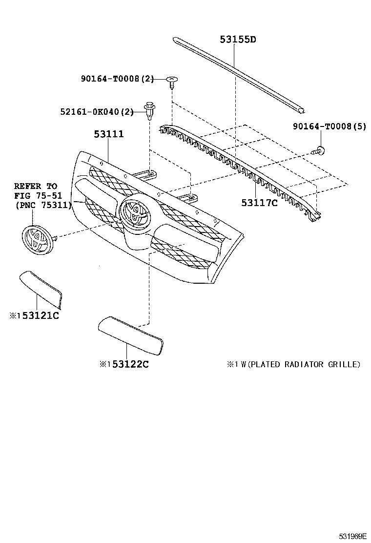  HILUX |  RADIATOR GRILLE