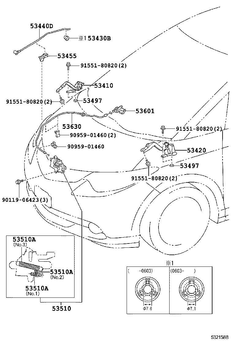  PREVIA TARAGO |  HOOD LOCK HINGE