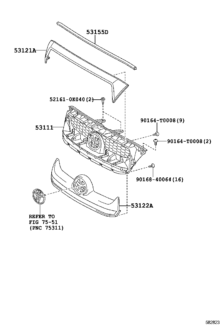  HILUX |  RADIATOR GRILLE