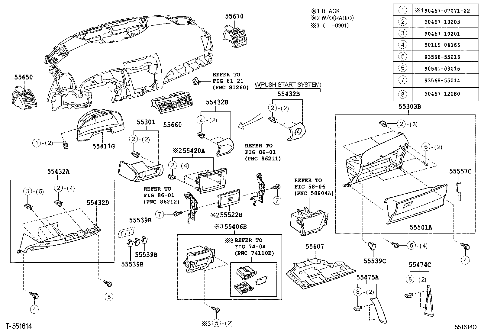  CAMRY |  INSTRUMENT PANEL GLOVE COMPARTMENT