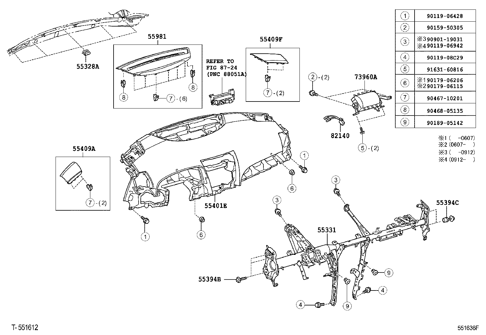  CAMRY |  INSTRUMENT PANEL GLOVE COMPARTMENT