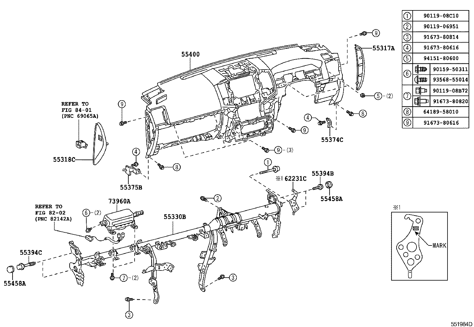  LAND CRUISER 200 202 |  INSTRUMENT PANEL GLOVE COMPARTMENT