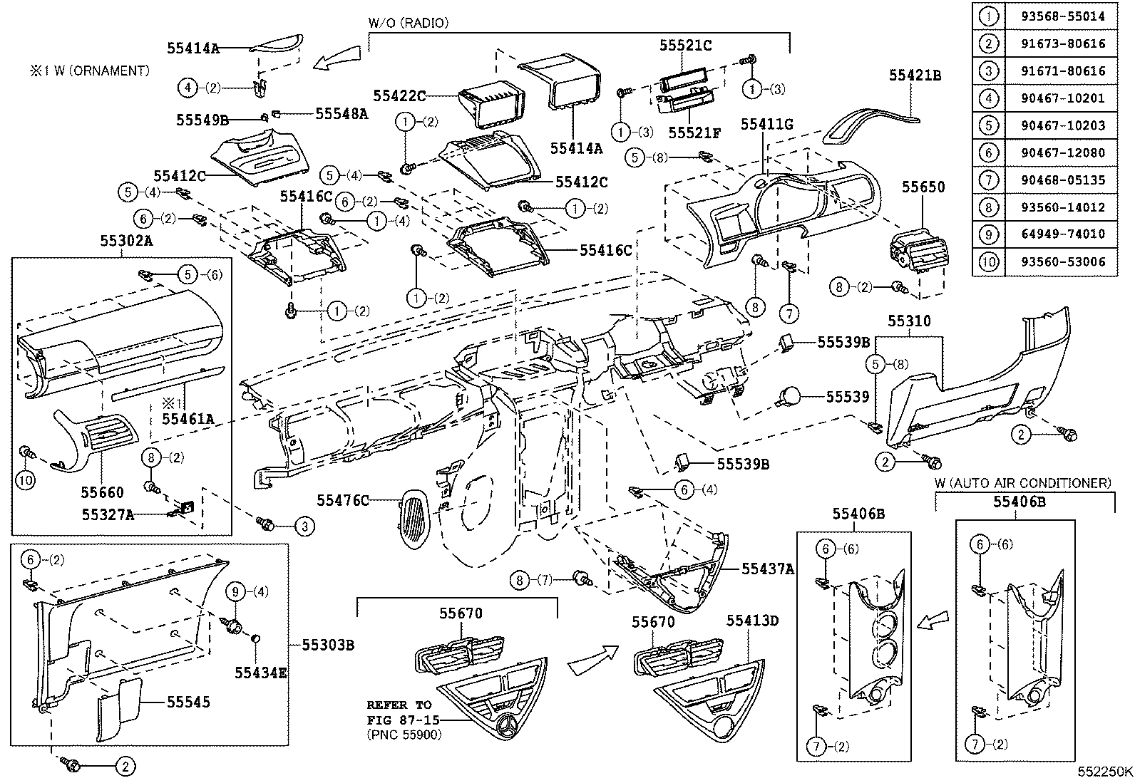  IQ |  INSTRUMENT PANEL GLOVE COMPARTMENT
