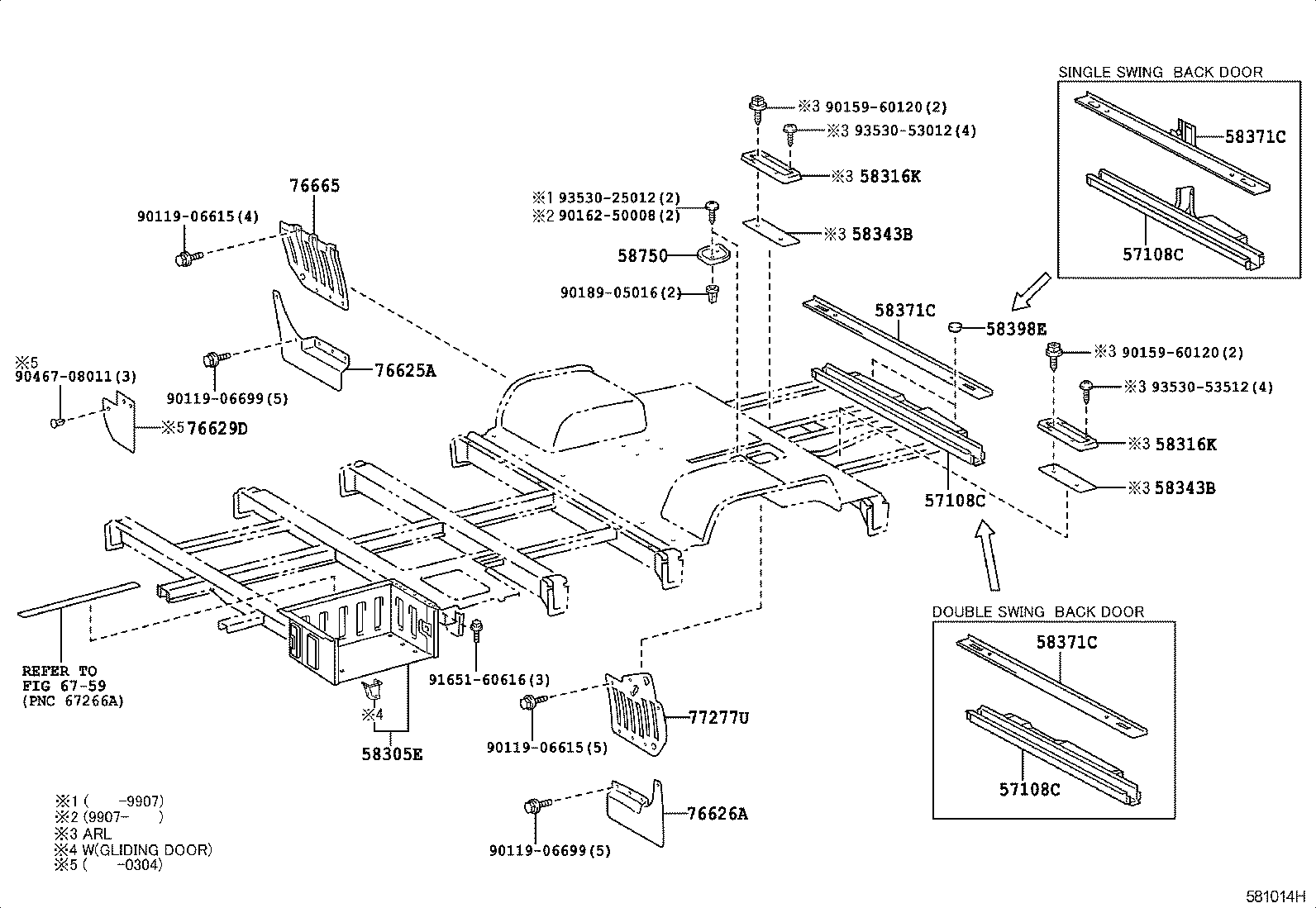  COASTER |  REAR FLOOR PANEL REAR FLOOR MEMBER