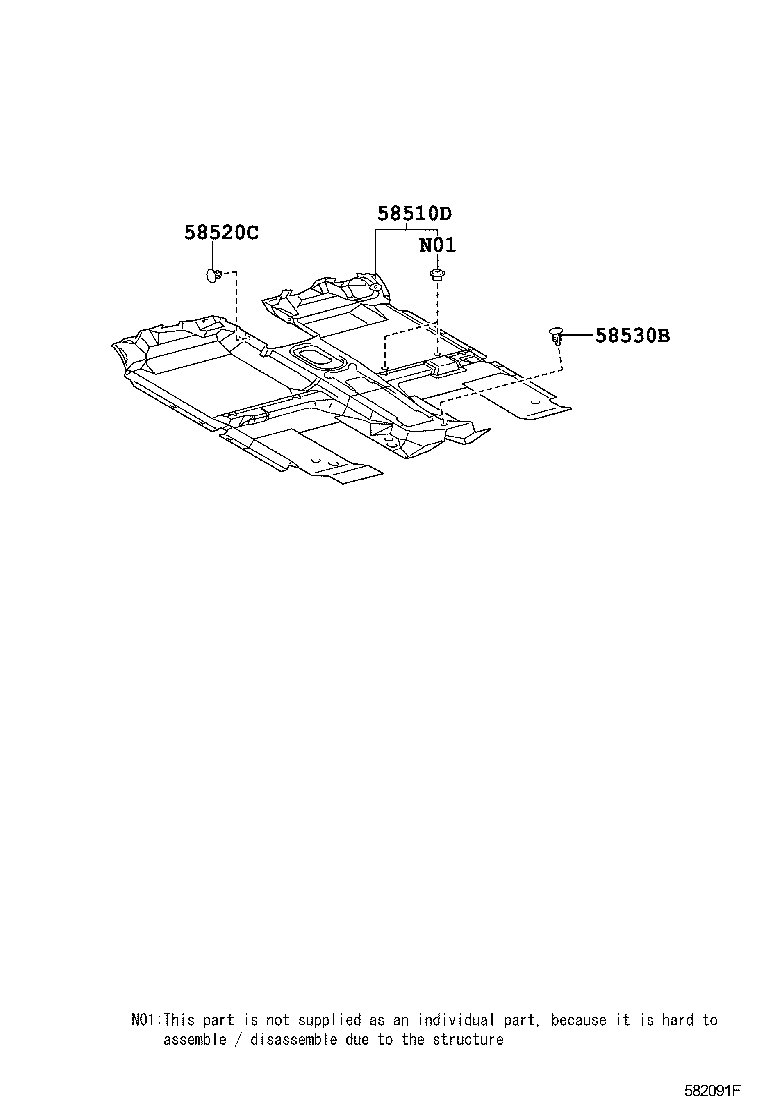  HILUX |  FLOOR MAT SILENCER PAD