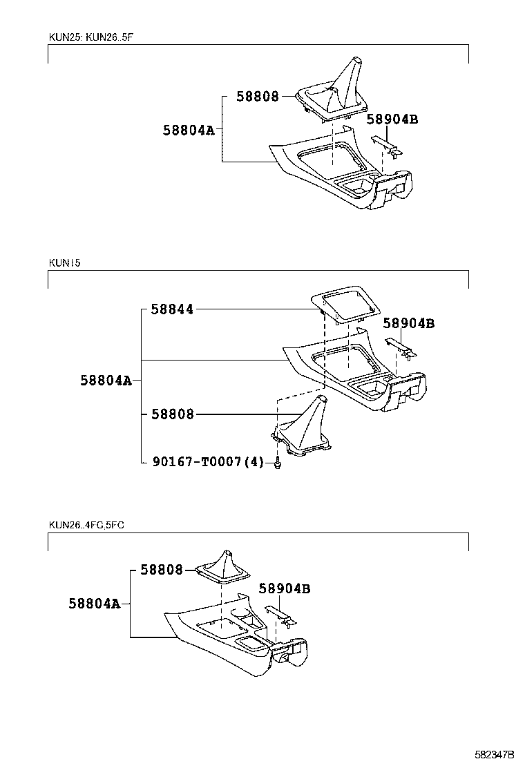  HILUX |  CONSOLE BOX BRACKET