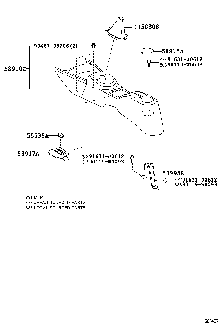  YARIS FRP |  CONSOLE BOX BRACKET