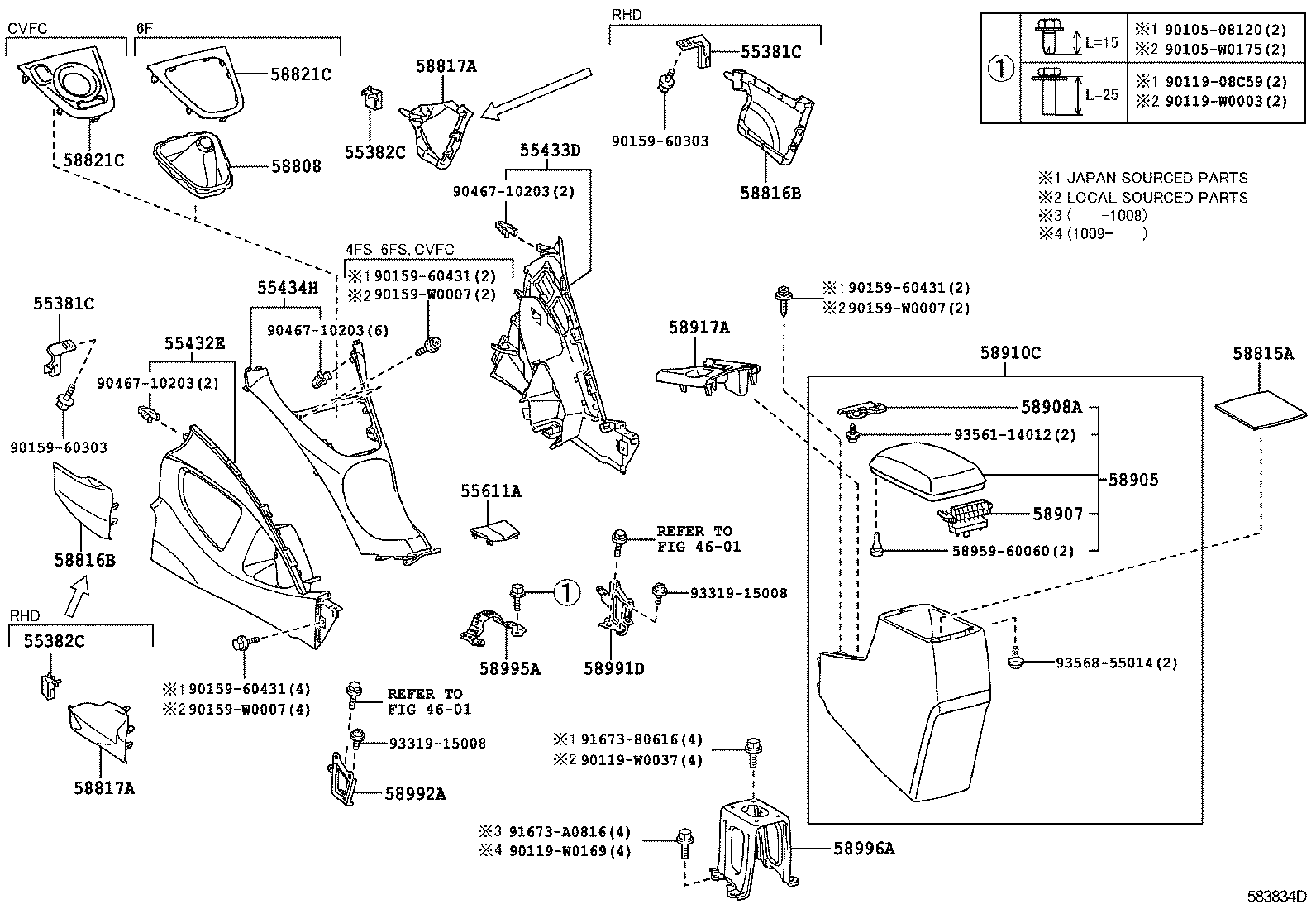  AURIS HYBRID UKP |  CONSOLE BOX BRACKET