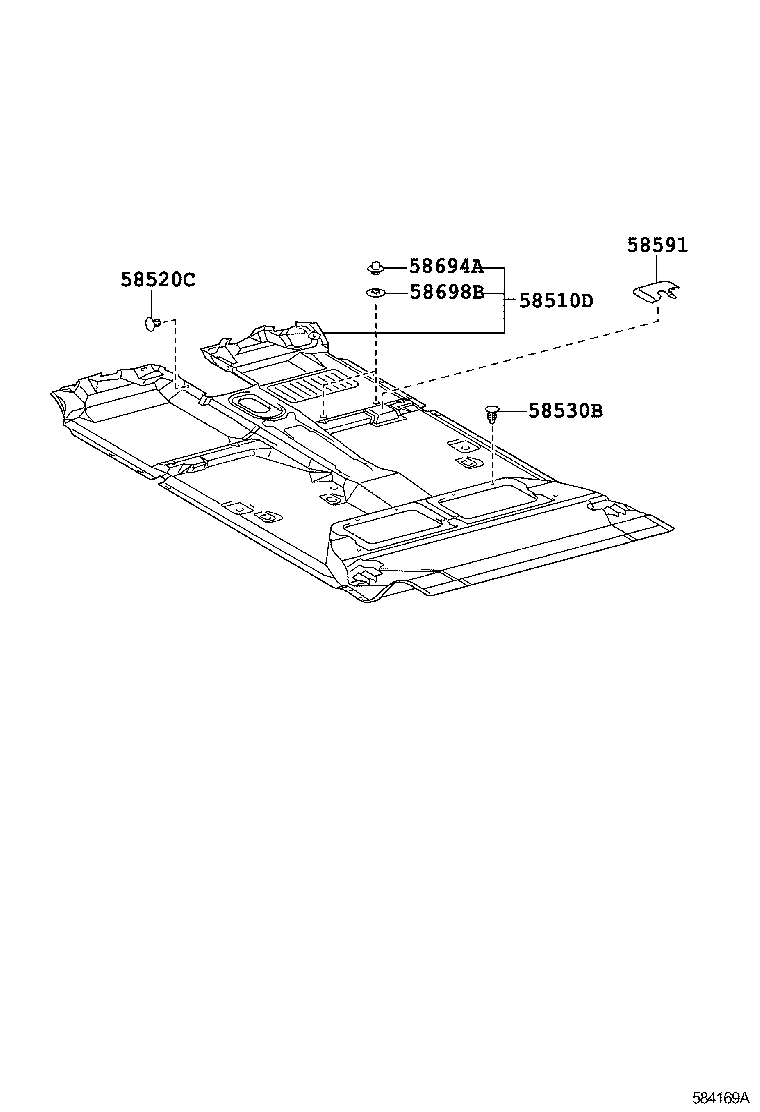  HILUX |  FLOOR MAT SILENCER PAD