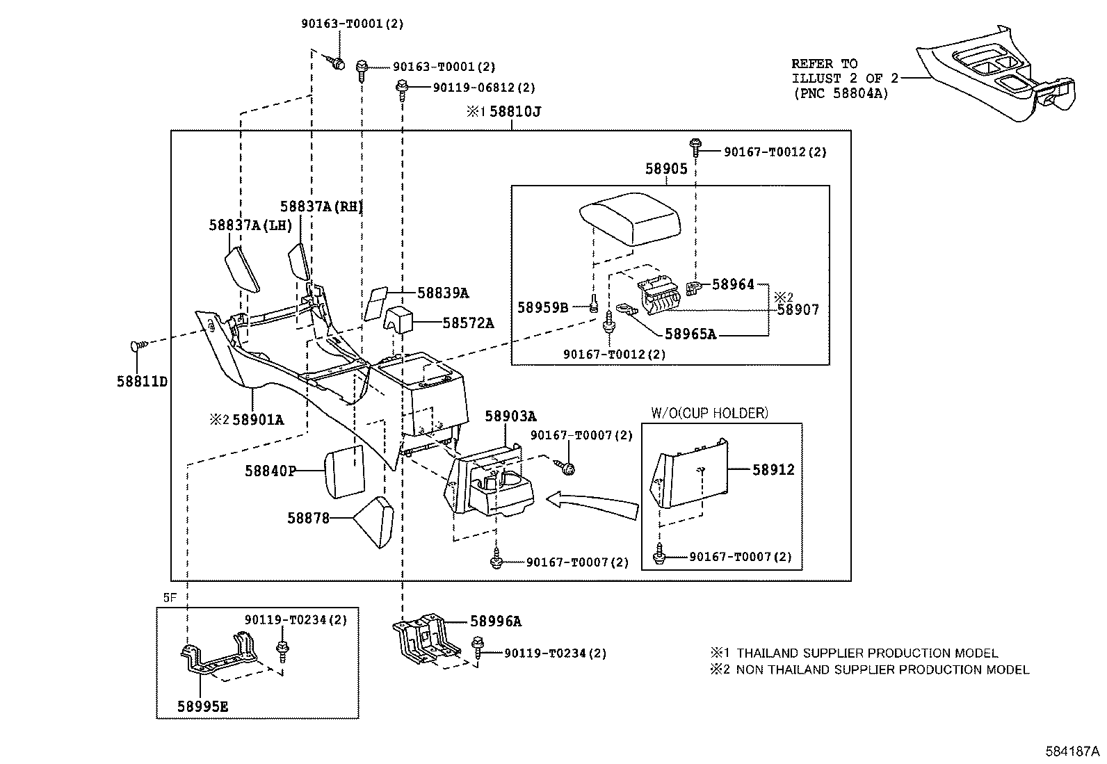  HILUX |  CONSOLE BOX BRACKET
