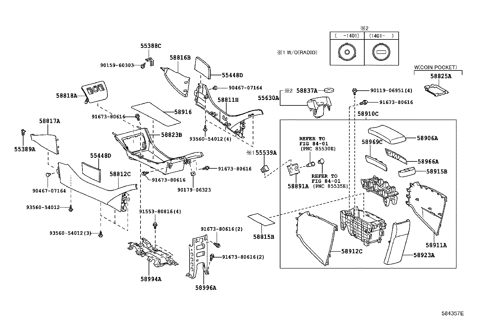  PRIUS PLUG IN HBD |  CONSOLE BOX BRACKET