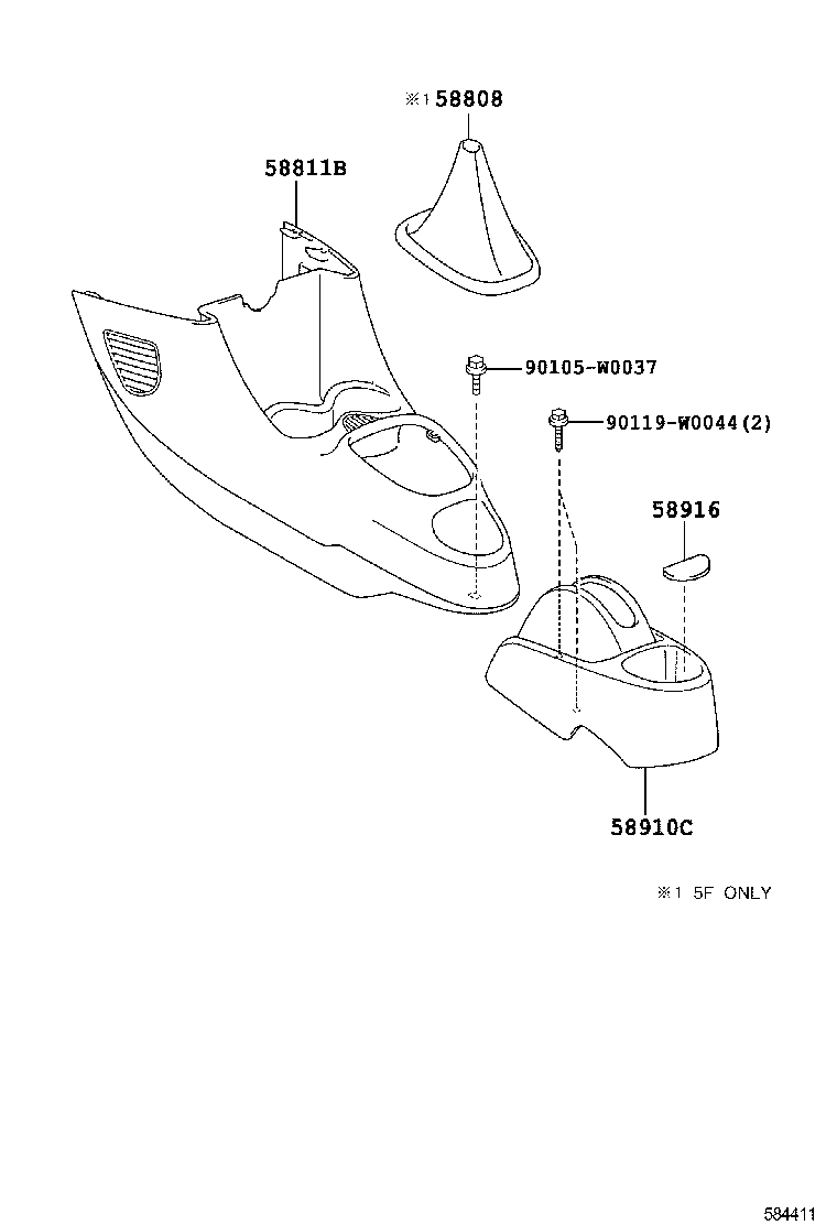  AYGO |  CONSOLE BOX BRACKET