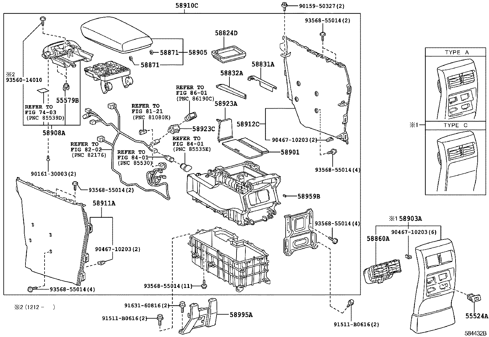  RX270 350 450H |  CONSOLE BOX BRACKET