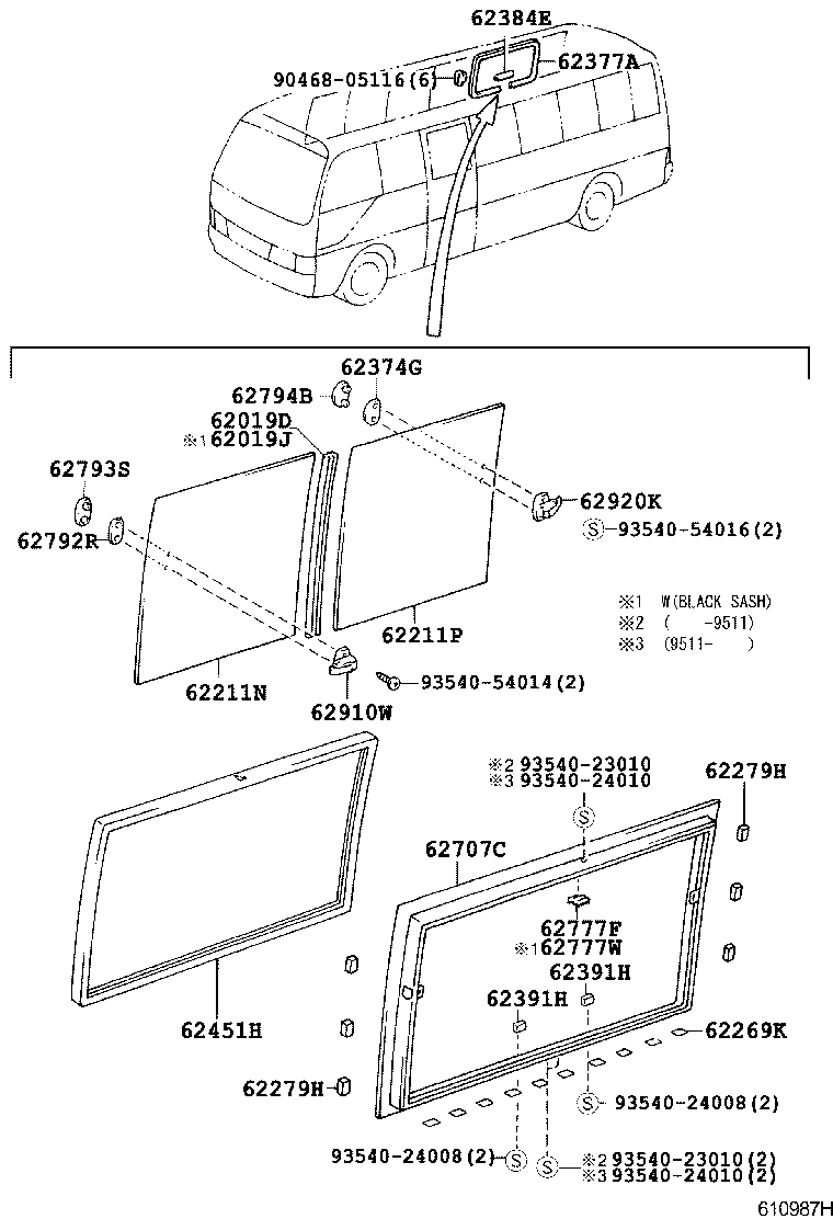  COASTER |  SIDE WINDOW