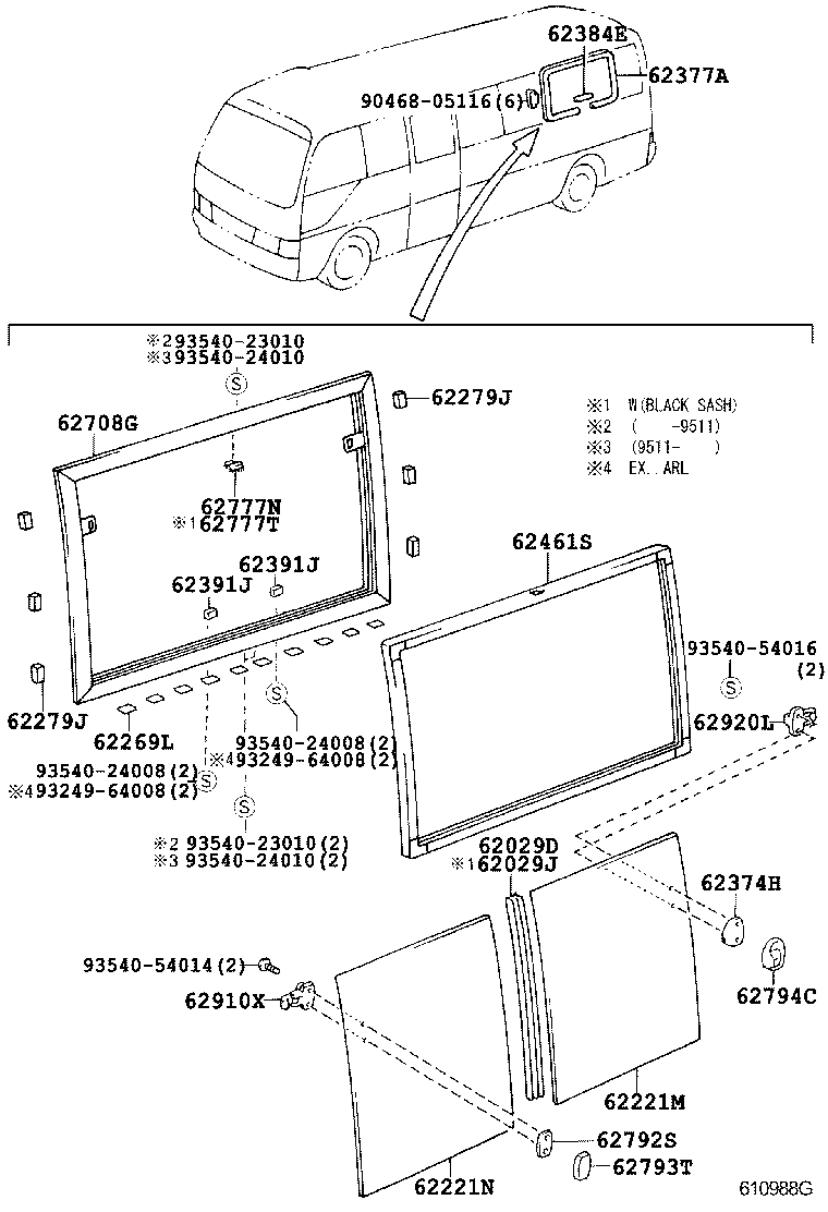  COASTER |  SIDE WINDOW